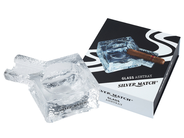 Aschenbecher "Luxury" Glas 8,7cm; einzeln
