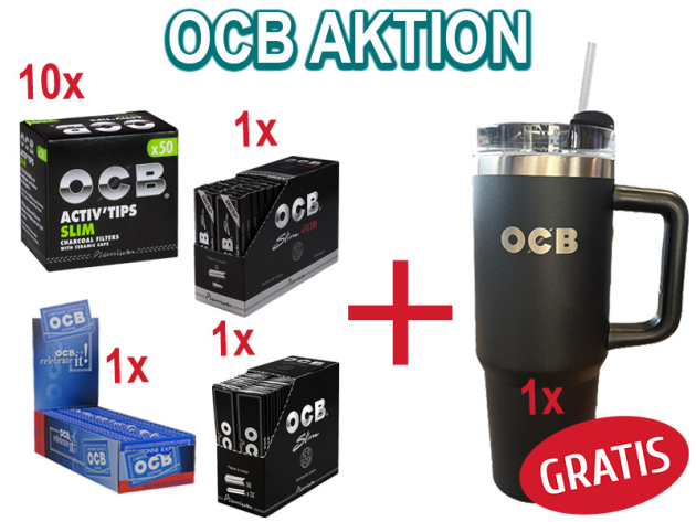 OCB AKTION +  OCB Tumbler Trinkbecher GRATIS