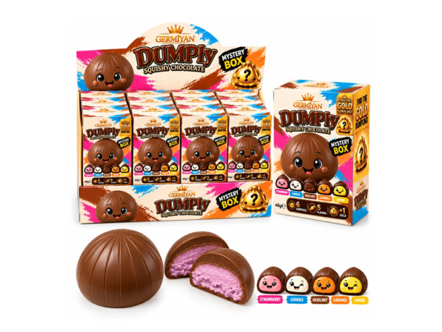Dumpling "Squishy Chocolate"; 12er Display