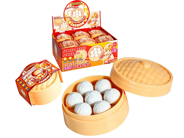 Fidget "Soup Dumpling"; weiß; 12er Display