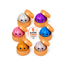 Squishy "Glitter" Dumpling, 6-fach sortiert,...