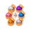 Squishy "Glitter" Dumpling, 6-fach sortiert, 12er Display