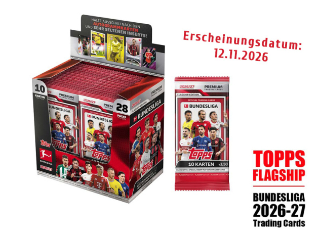 Topps Flagship Bundesliga 2026/2027 Debut Edition - 28er Booster Display
