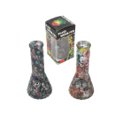 Glasbong "Bunt", konisch, 2-fach sort.;...
