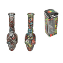 Glasbong "Totenkopf Bunt", 2-fach sort.;...