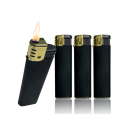 Elektrofeuerzeug "BLACK ELITE" Rubber Soft Touch, 50er Display
