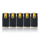 Sturmfeuerzeug "BLACK ELITE DUAL",  Feuer & Flamme, Soft + Jetflame, 25er Display
