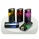 Sturmfeuerzeug "METALL EMBOSSING DUAL" 5-fach sort., Soft + Jetflame, 25er Display