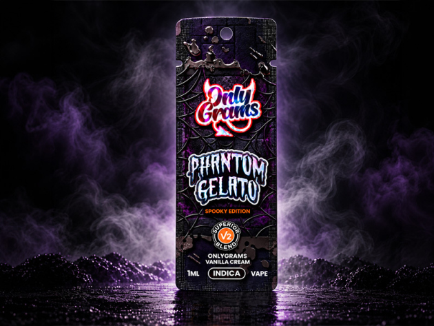 Only Grams Vape - Phantom Gelato - Spooky Editon 2026 - Superior V2 - 1ml - 96% - Blend Indica