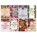 Weihnachts-Klappkarten mit Text &amp; Kuvert, 8-fach...