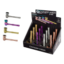 Metallpfeife "Alu" 8,5 cm, 4-fach sort.; 12er...