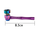 Metallpfeife "Alu" 8,5 cm, 4-fach sort.; 12er Display