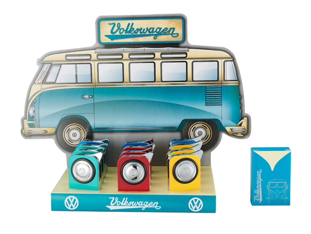 Elektrofeuerzeug "VW Bus", 4-fach sort., 12er Display