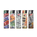 Sturmfeuerzeug "Money", Jetflame; 5-fach sort.,...