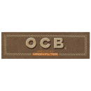 OCB Filter Tips Virgin unbleached 25 booklets each 50 Tips