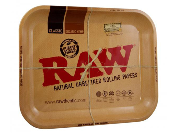 RAW Rolling Tray Roll-Base metal - "Classic", medium