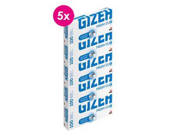 Gizeh Fresh Cliq, 5x 100 cigarette tubes