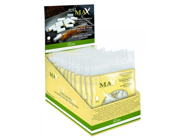 Max Organic cigarette filters Slim 34 bags each 120 filters