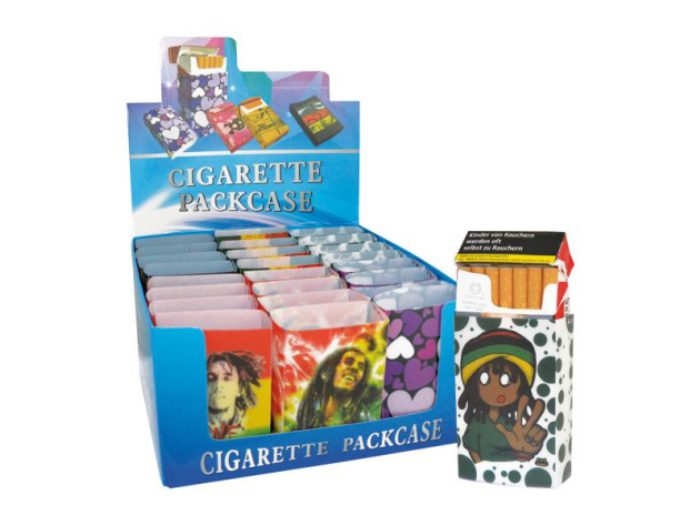 Kunststoff-Smoke-Box Sleeve für 20 Zigaretten (24 Stk. im Display)