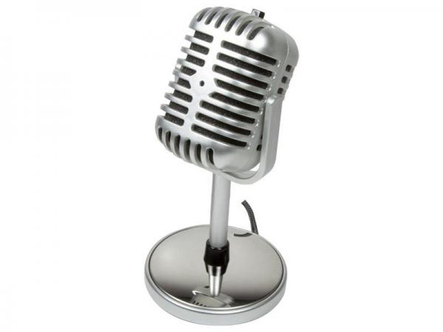 Mikrofon im Retro Style