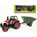 Farm Tractor with Trailer (Red or Green)