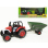 Farmtraktor mit Anhänger (Rot oder Grün)